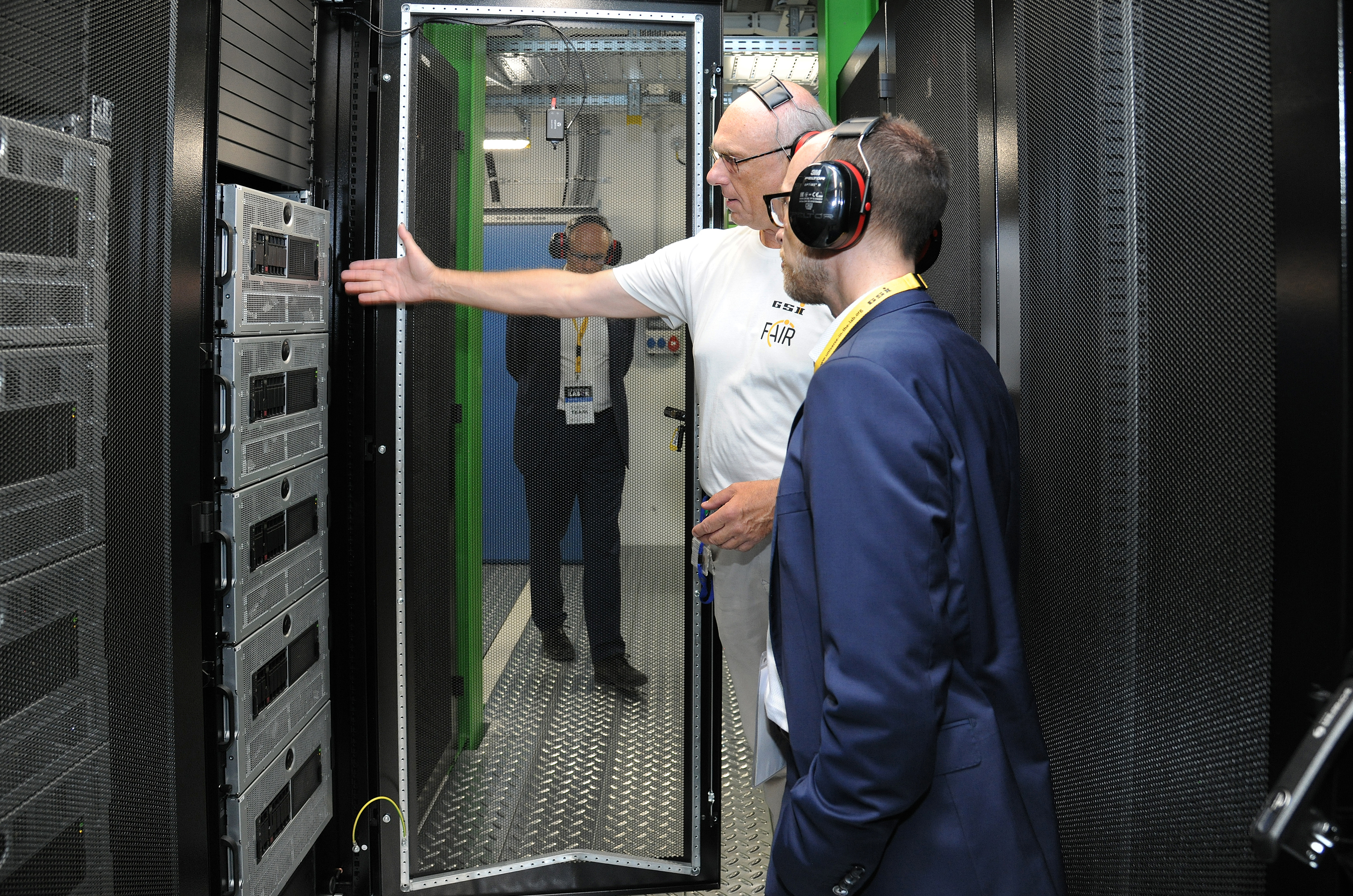 Innenansicht des GSI Green IT Cube